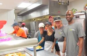 Boca Helping Hands - In the kitchen serving